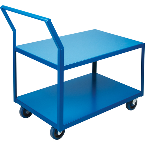 Heavy-Duty Low Profile Shop Carts, 2 Tiers, 24" W x 36" D x 40" H, 1200 lbs. Cap. CSL Industriel Inc.