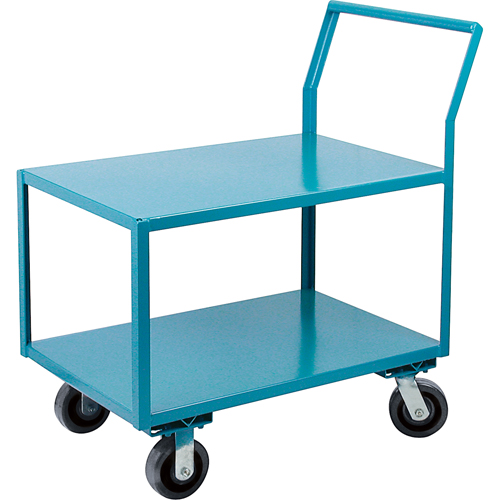 Heavy-Duty Low Profile Shop Carts, 2 Tiers, 18" W x 30" D x 41" H, 2400 lbs. Cap. CSL Industriel Inc.