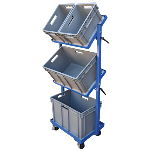 Stock Cart, Steel, 30-11/16" W x 19-1/4" D, 3 Shelves, 300 lbs. Capacity CSL Industriel Inc.