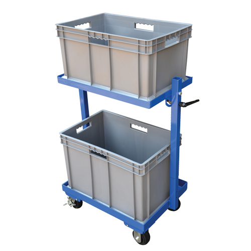 Stock Cart, Steel, 30-11/16" W x 19-1/4" D, 2 Shelves, 200 lbs. Capacity CSL Industriel Inc.