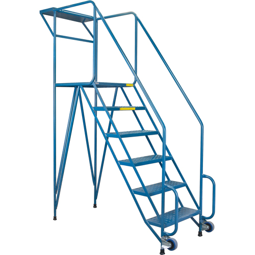 Mechanics/Maintenance Rolling Ladder, Steel, 6 Steps, 57" Platform Height CSL Industriel Inc.
