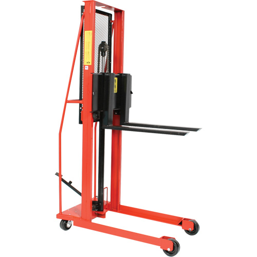 Hydraulic Fork Lift Stacker, Foot Pump Operated, 1000 lbs. Capacity, 76" Max Lift CSL Industriel Inc.