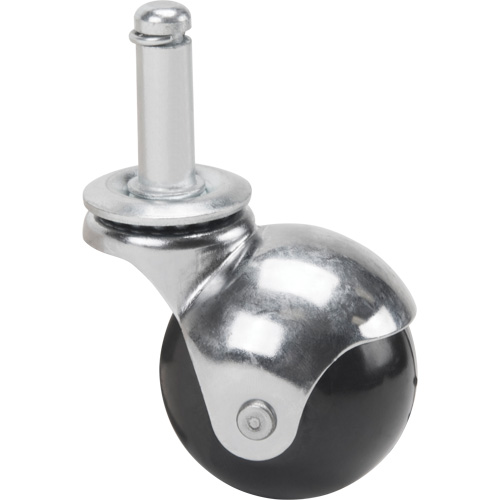 Zinc Plated Caster, Swivel with Brake, 2" (50.8mm) Dia., 200 lbs. (91 kg.) Capacity CSL Industriel Inc.