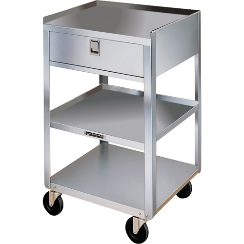 Supports en acier inoxydable pour &eacute;quipement, 300 lb Capacit&eacute;, Acier inoxydable, 16-3/4" x la, 30-1/8" x ha, 18-3/4" p, 1 tirroirs CSL Industriel Inc.