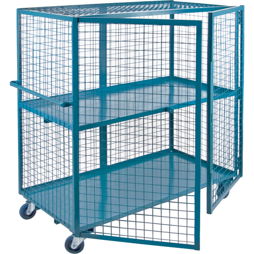 Chariot en treillis m&eacute;tallique, 2 niveaux, 63" lo x 32" la x 62,5" h, Cap. 2400 lb CSL Industriel Inc.