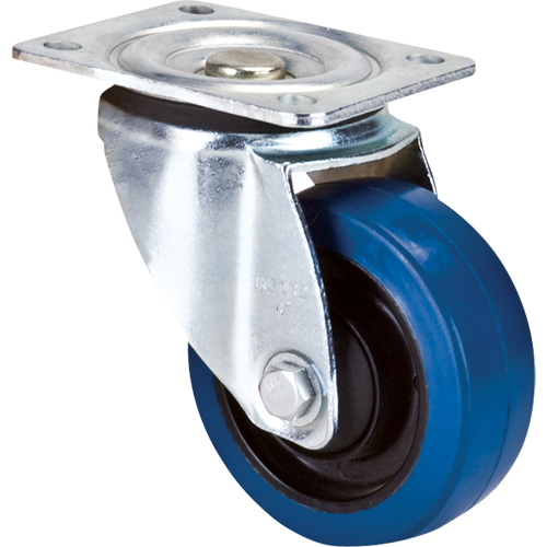 Roulette bleue, Pivotant, 4" (101,6 mm), Caoutchouc, 350 lb (158,8 kg) CSL Industriel Inc.