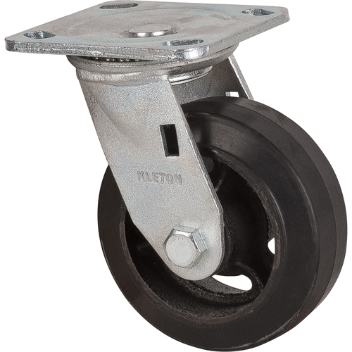 Roulette moul&eacute;, Pivotant, 5" (127 mm), Caoutchouc, 440 lb (199 kg) CSL Industriel Inc.