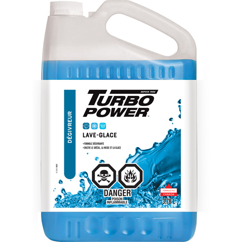 Liquide lave-glace toutes saisons Turbo Power, Cruche, 3,78 L CSL Industriel Inc.