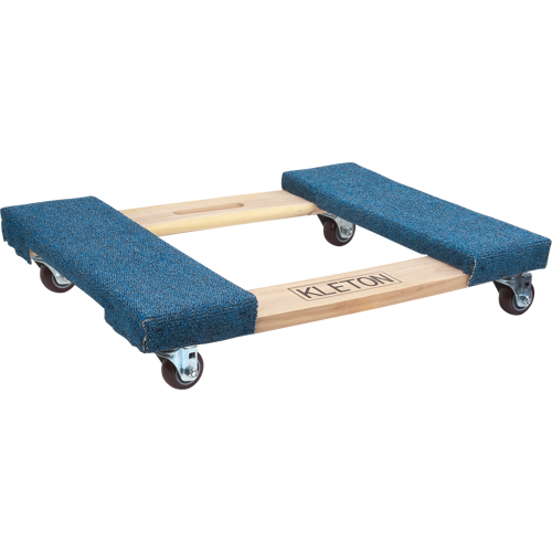 Carpeted Ends Hardwood Dolly, Wood Frame, 18" W x 24" L, 900 lbs. Capacity CSL Industriel Inc.