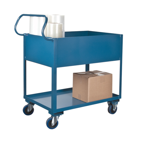 Deep Lipped Service Cart, 2 Tiers, 24" W x 47" H x 36" D, 1200 lbs. Capacity CSL Industriel Inc.