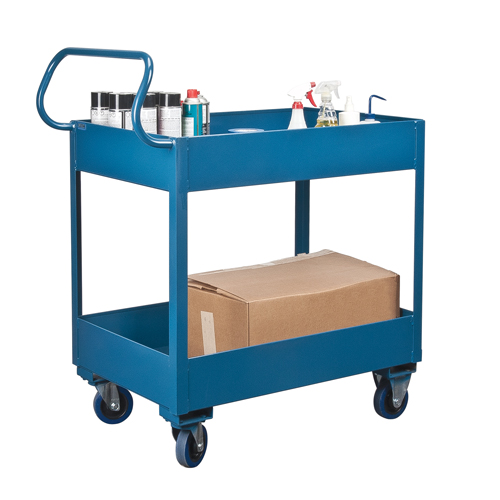 Deep Lipped Service Cart, 2 Tiers, 24" W x 47" H x 36" D, 1200 lbs. Capacity CSL Industriel Inc.