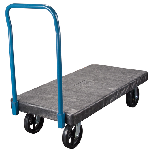 Chariots &agrave; plateforme en plastique, 60" lo x 30" la, 2000 lb cap, Roues Caoutchouc moul&eacute; CSL Industriel Inc.