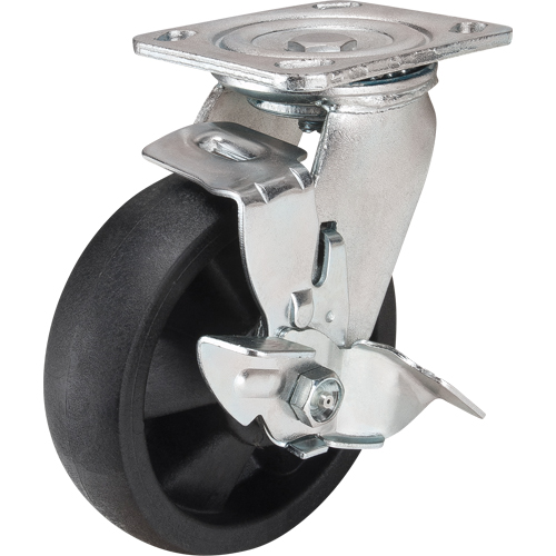 Roulettes haute temp&eacute;rature, Pivotant avec frein, 6" (152,4 mm), Nylon, 880 lb (399 kg) CSL Industriel Inc.