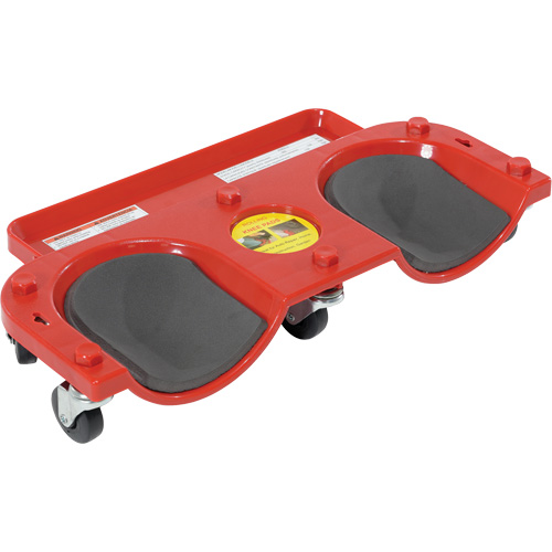 Rolling Knee Dolly, Plastic, Red, 350 lbs. Capacity CSL Industriel Inc.