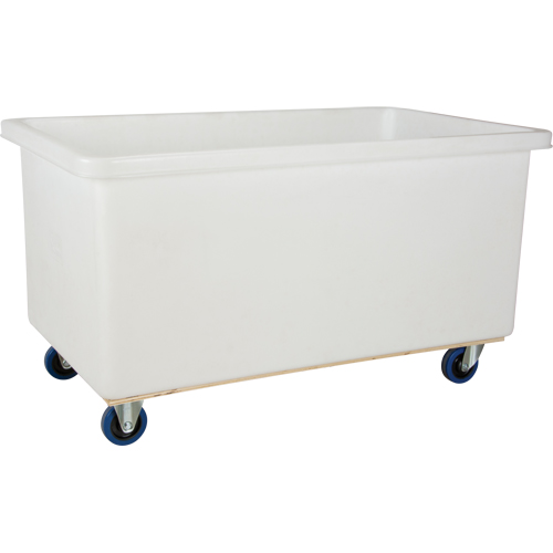 Straight Wall Box Truck, White Polyethylene, 51" L x 33" W x 39" H, 25 cu. Ft. Volume, 600 lbs. Capacity CSL Industriel Inc.
