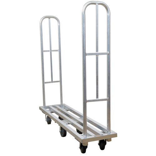 Aluminum U-Boat Platform Truck, 16" W x 63" L, 1322 lbs. Cap., Polyurethane Wheels CSL Industriel Inc.