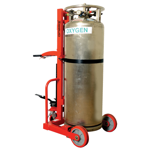 Grand chariot hydraulique HLCC-B pour bouteille de gaz liquide, Roues Polyur&eacute;thane, Base de 20" la x 20" p, 1000 lb CSL Industriel Inc.