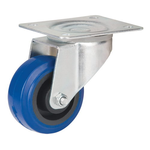 Roulette bleue, Pivotant, 3" (76 mm), Caoutchouc, 285 lb (129 kg) CSL Industriel Inc.