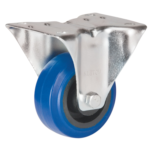 Blue Caster, Rigid, 3" (76 mm), Rubber, 285 lbs. (129 kg.) CSL Industriel Inc.
