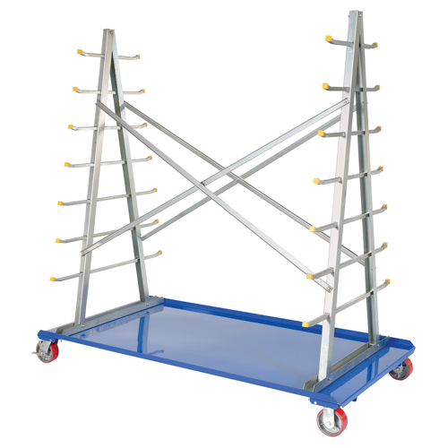 Chariot &agrave; cadre en A pour barres et tuyaux, Acier, 36-3/4" la x 73-3/4" p x 72-1/2" h, Capacit&eacute; de 2000 lb CSL Industriel Inc.