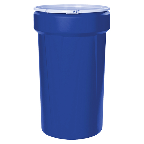 Nestable Polyethylene Drum, 55 US gal (45 imp. gal.), Open Top, Blue CSL Industriel Inc.