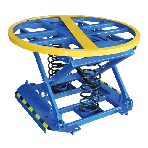 Spring-Operated Pallet Lifter, 43-5/8" L x 43-5/8" W, 4400 lbs. Cap. CSL Industriel Inc.