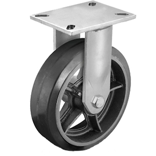 Heavy-Duty Plate Caster, Swivel, 6" (152.4 mm), Rubber, 450 lbs. (204 kg.) CSL Industriel Inc.