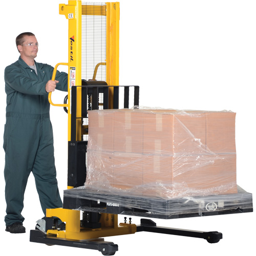 Manual Hydraulic Stacker, Hand Pump Operated, 2000 lbs. Capacity, 35" Max Lift CSL Industriel Inc.