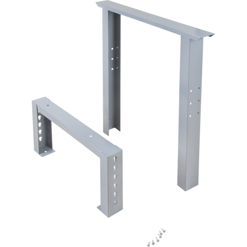 Pattes d'&eacute;tabli pour service industriel, Acier, 24" p x 34" h, Simple CSL Industriel Inc.