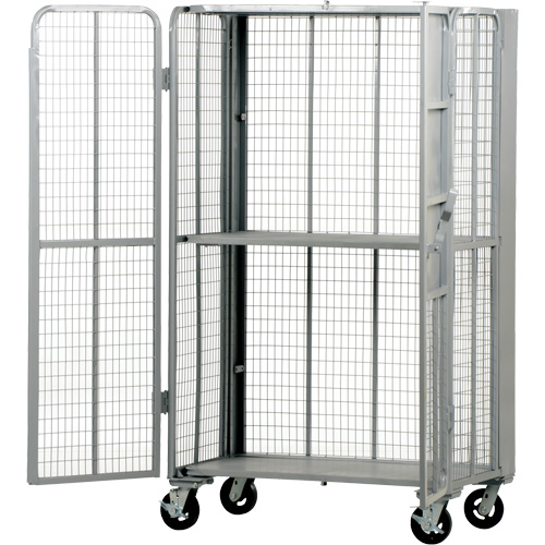 FST Series Folding Security Truck, 1 Tiers, 27" L x 45" W x 77" H, 2000 lbs. Cap. CSL Industriel Inc.