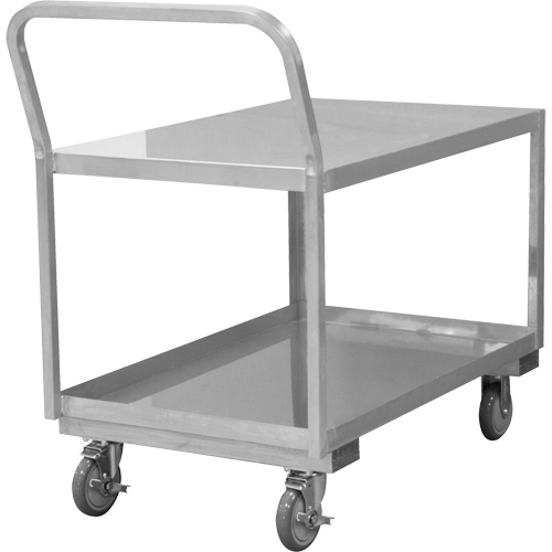 Industrial Grade Low Profile Shop Cart, 2 Tiers, 24-1/8" W x 40-3/4" D x 38-1/8" H, 1200 lbs. Cap. CSL Industriel Inc.