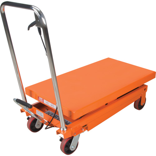 Hydraulic Scissor Lift Table, 35-3/4" L x 19-3/4" W, Steel, 770 lbs. Capacity CSL Industriel Inc.