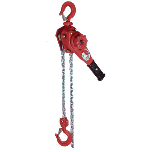 Palan &agrave; levier extr&ecirc;mement l&eacute;ger de la s&eacute;rie VQ, Lev&eacute;e 10', Cabacit&eacute; 2300 lb (1,6 tonne), Chaîne en Zinc CSL Industriel Inc.