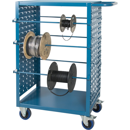 Chariot mobile pour mat&eacute;riaux bobin&eacute;s, Acier, 6 Montants, 21" la x 48" h x 38" p, Capacit&eacute; de 1200 lb CSL Industriel Inc.