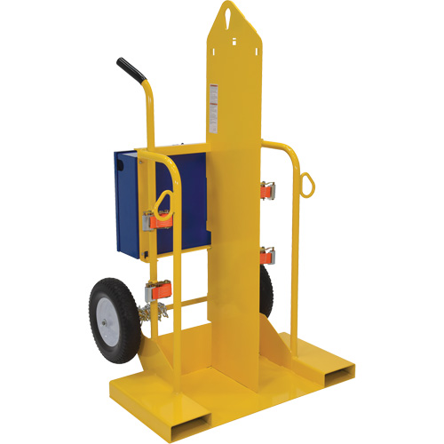 Chariot pour chalumeau et bouteille &agrave; gaz, Roues Rempli de mousse, Base de 24" la x 19-1/2" lo, 500 lb CSL Industriel Inc.