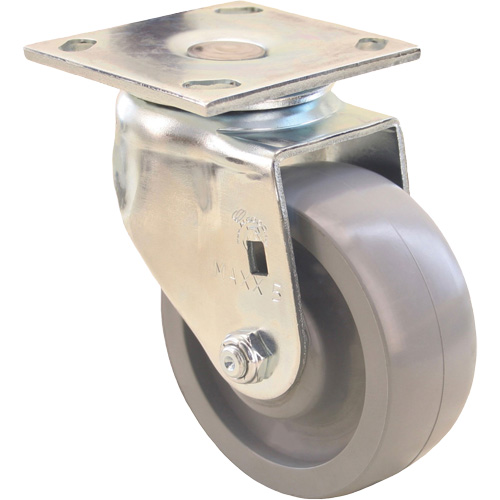 Max9 Directional & Wheel iLock Caster, Swivel with Brake, 6" (152.4 mm), Envirothane Grey-WOW, 1100 lbs. (498.95 kg.) CSL Industriel Inc.