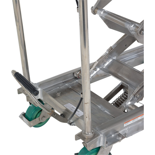 Manual Hydraulic Scissor Lift Table, 36-1/4" L x 19-3/8" W, Stainless Steel, 600 lbs. Capacity CSL Industriel Inc.