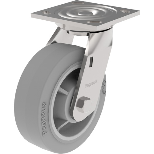 21 Series Medium-Duty Caster, Rigid, 6" (152.4 mm), Thermoplastic Rubber, 500 lbs. (227 kg.) CSL Industriel Inc.