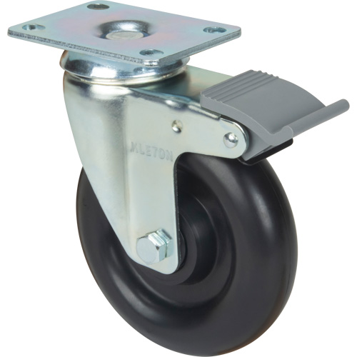 Roulette, Pivotant avec frein, 5" (127 mm), Polyol&eacute;fine, 250 lb (113,4 kg) CSL Industriel Inc.