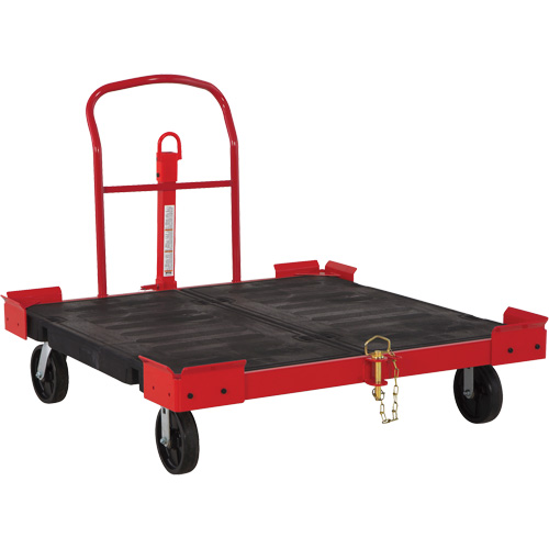 Chariot remorquable pour palettes, 54-1/2" lo x 51" la, 2500 lb cap, Roues Polyol&eacute;fine CSL Industriel Inc.