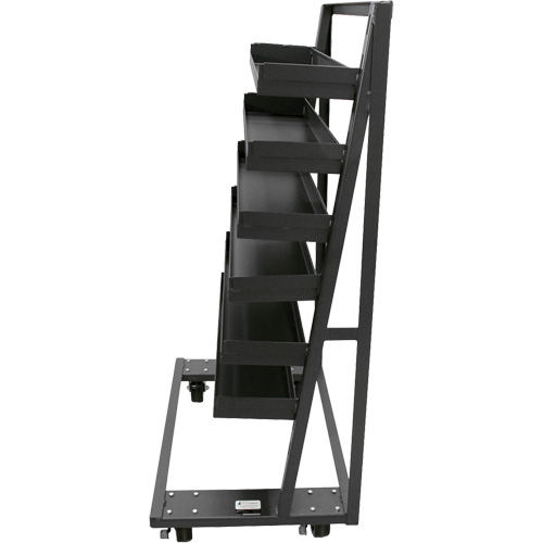 Chariot &agrave; cadre en A robuste &agrave; un c&ocirc;t&eacute; avec 6 plateaux &agrave; rebords, 38" x 25" x 63", Capacit&eacute; 2500 lb CSL Industriel Inc.