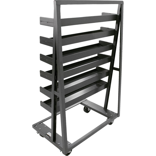 Chariot &agrave; cadre en A robuste &agrave; un c&ocirc;t&eacute; avec 6 plateaux &agrave; rebords, 38" x 25" x 63", Capacit&eacute; 2500 lb CSL Industriel Inc.