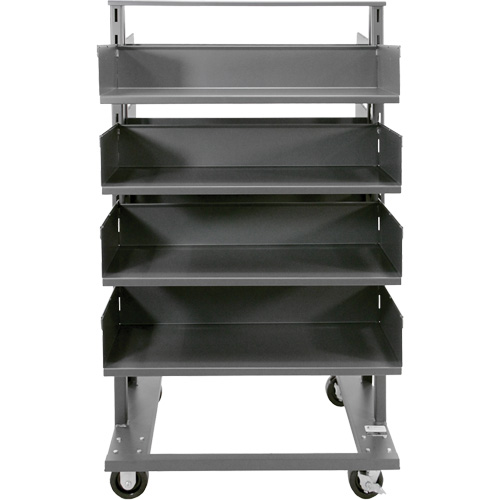 Chariot &agrave; cadre en A robuste &agrave; deux c&ocirc;t&eacute;s avec 8 plateaux &agrave; rebords, 38" x 30" x 63", Capacit&eacute; 2500 lb CSL Industriel Inc.