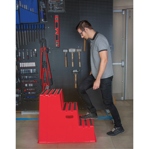 Escabeau industriel, 3 marches, 34-13/16" x 22-7/16" x Hauteur 28-1/2" CSL Industriel Inc.