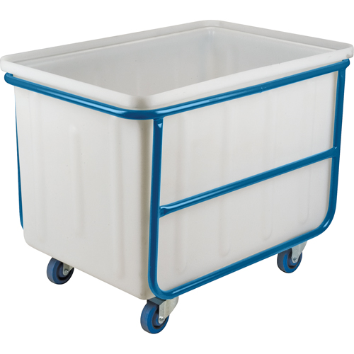 Straight Wall Box Truck, White Polyethylene, 46" L x 28" W x 31" H, 14 cu. ft. Volume, 1000 lbs. Capacity CSL Industriel Inc.
