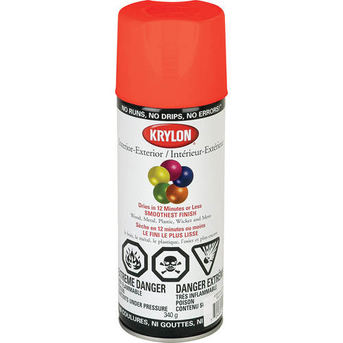 Fluorescent Spray Paint, Fluorescent Yellow/Orange, 11 oz., Aerosol Can CSL Industriel Inc.