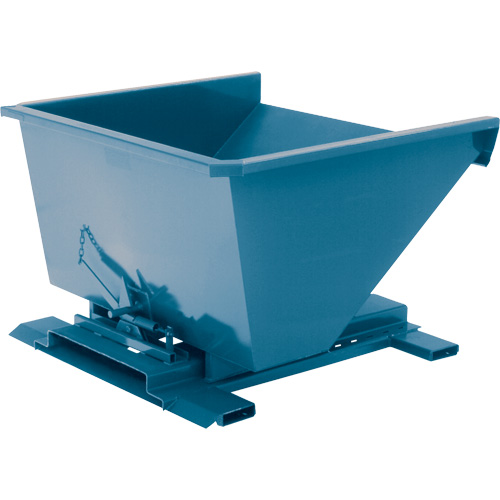 Conteneur autobasculeur, Acier, 3/4 vg³, Bleu CSL Industriel Inc.
