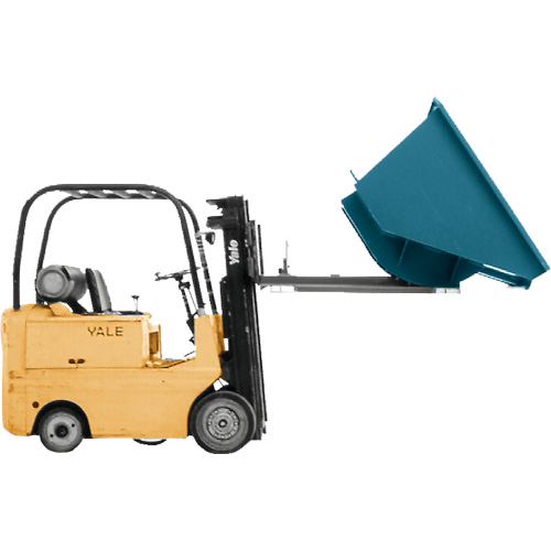 Conteneur autobasculeur, Acier, 3/4 vg³, Bleu CSL Industriel Inc.