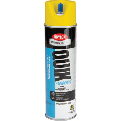 Peinture de marquage industrielle invers&eacute;e &agrave; base d'eau Quik-Mark, 17 oz, Canette a&eacute;rosol CSL Industriel Inc.