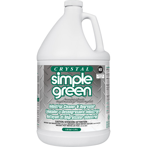 Nettoyant et d&eacute;graissant industriel Crystal Simple Green , 1 gal., Cruche CSL Industriel Inc.